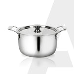 Regency 20 cm Triply Stainless Steel Casserole with Lid, 3.2L
