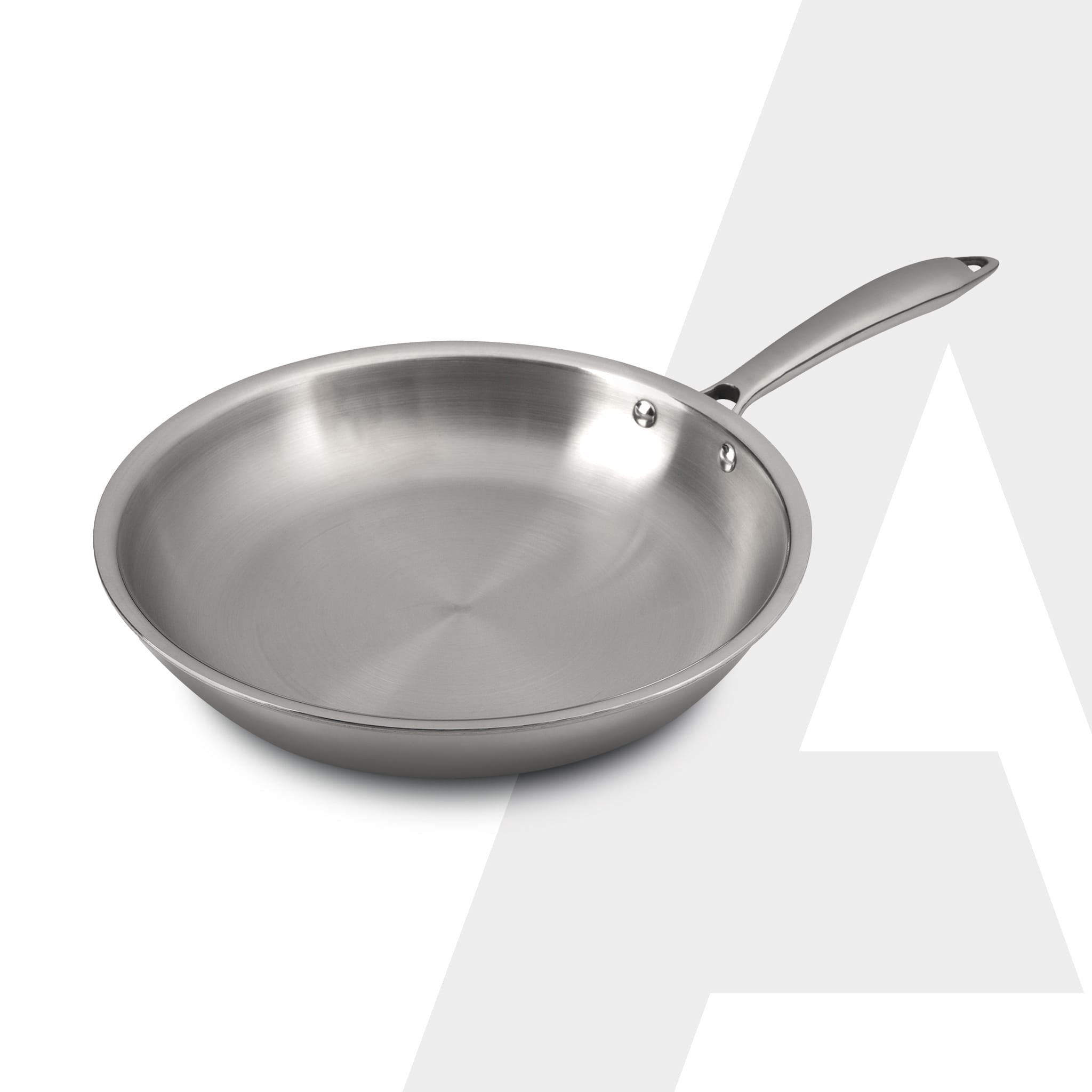 Regency 26 cm Triply Stainless Steel Fry Pan with Lid (2.3L)