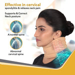 AGARO Cervical Collar Spondylitis Neck Support, Adjustable Neck Brace With Extra Support, Relieves Pain, Stress & Pressure in Spine, Extra Large, Beige