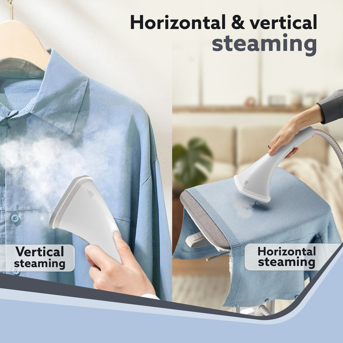 Grand Standing Garment Steamer 2000W, Professional Standing Steam Iron,  De-wrinkle clothes, Height  Adjustable, Iron Board,  1.8L Water Tank, Fast Steaming