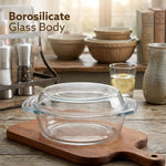 Elite Glass Casserole With Lid - 2000ml