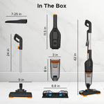 Aspira Stick Vacuum Cleaner for Home, 3-in-1 Vacuum & Mop, 600W Motor, 18kPa Suction