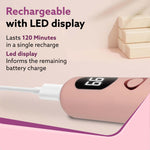 Callus Remover with 3 Interchangeable Head Rollers, Electronic Foot Scrubber For Callus & Dead Skin Removal, Pedicure Device, 2 Speed, Rechargeable Foot Care, Waterproof, CR1727, Pink