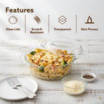 Elite Glass Casserole With Lid - 700ml