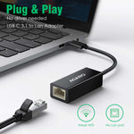 USB C to Ethernet Adapter, 4-in-1 RJ45 to USB C Thunderbolt 3/Type-C Gigabit Ethernet LAN Network Adapter