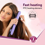 Hair Straightener, Keratin Infused Ceramic Coated Plates, Fast Heating, PTC Heating, Hair Straightening, Hair Styling For Women, Blue, HS1917
