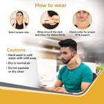 AGARO Cervical Collar Spondylitis Neck Support, Adjustable Neck Brace With Extra Support, Relieves Pain, Stress & Pressure in Spine, Extra Large, Beige