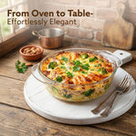 Elite Glass Casserole With Lid - 2000ml