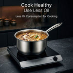Regency 16 cm Triply Stainless Steel Saucepan with Lid, 1.5L capacity