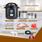Imperial Electric Pressure Cooker - 8 L - Black