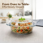 Elite Glass Casserole With Lid - 1500ml