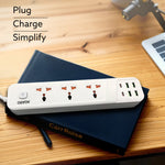 Regal Extension Board 3 Universal Sockets, 4 USB + 2 Type-C Fast Charging, 2500W