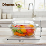 Elite Glass Casserole With Lid - 700ml