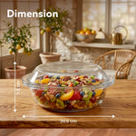 Elite Glass Casserole With Lid - 1500ml