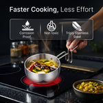 Regency 13 cm Triply Stainless Steel Tadka Pan, 350ml