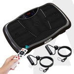 Regal Vibration Plate Massager, Home & Gym Workout Machine for Muscle Toning, Calorie Burning, Massaging & Weight Loss Comes with 5 Program Mode with Remote,2 Balance Straps, Black