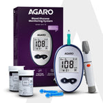 Glucometer, Blood Glucose Monitoring System with 50pcs Strips & Lancets, Glucometer Machine, Instant Blood Sugar Test at Home, Fast Blood Sugar Testing Device, Simple & Accurate, GLM-76