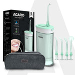 Ultra Travel Dental Flosser for teeth,Portable,Cordless,Rechargeable,4 Cleaning Modes, IPX7 Waterproof,180ml Water tank,Flossing at Home & Travel, Oral Flosser,Oral Irrigator, Sea Green