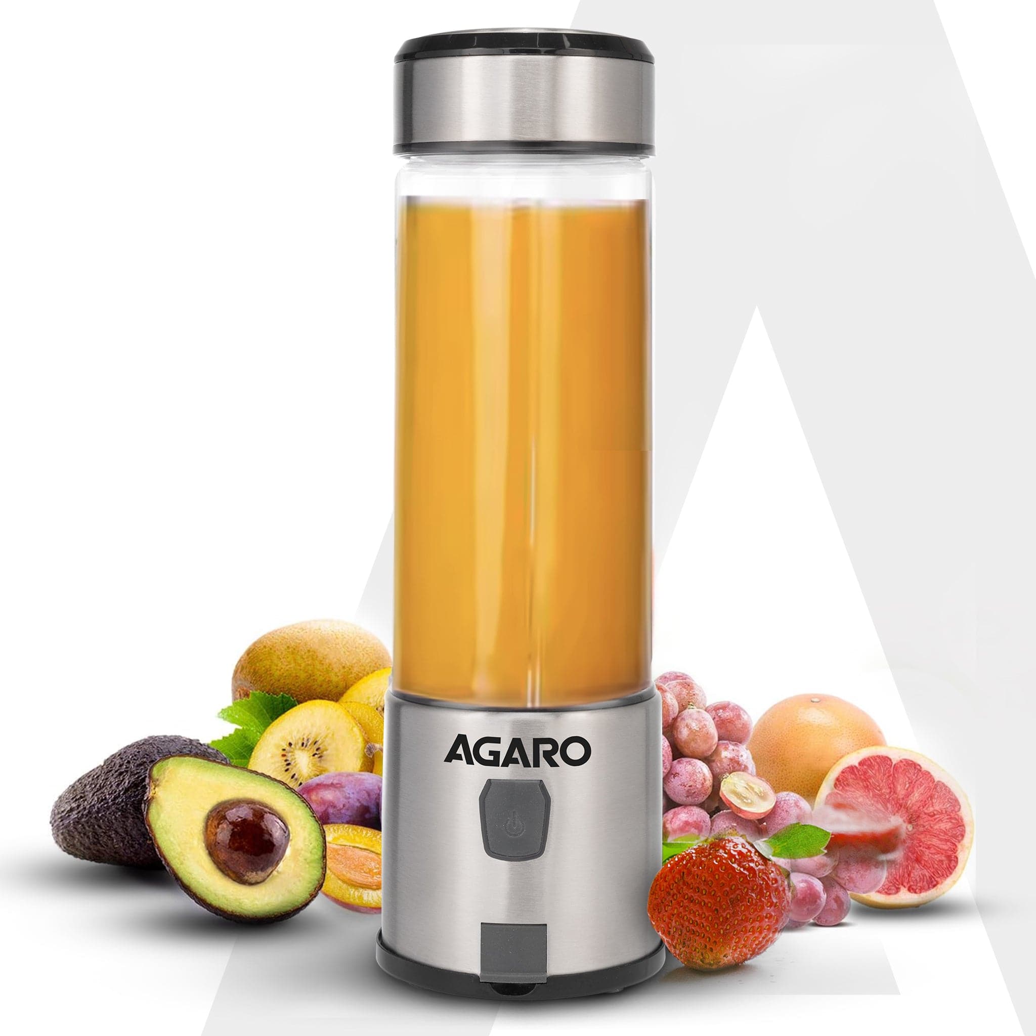 Galaxy Portable Blender, For Smoothie And Juices, Portable Hand Blender For Kitchen, USB Rechargeable Fruit Juicer Machine, 6 Sharp SS Blade, 450ml BPA Free Food Grade Jar