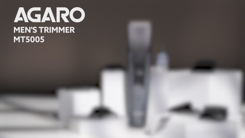 Beard Trimmer MT5005, 90 mins run time with Type C, 6 comb attachments, Self sharpening blades | Trimmer for Men