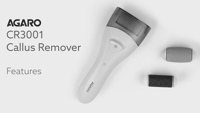 CR3001 Callus Remover with 3 Interchangeable Head Rollers, Rechargeable for Foot Care, Callus & Dead Skin Removal