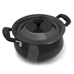 Elite Hard Anodised Handi, 3.5 Litres, Riveted handle, 3 mm Thick Plate, Gas Oven Compatible